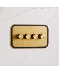 4G Dimmer Light Switch (150W) in Gold & Black