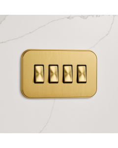4G Rocker Light Switch (20A) in Gold