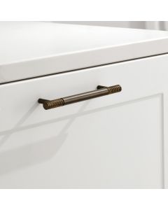 Fluted Pull Handle in Antique Gold - 384mm