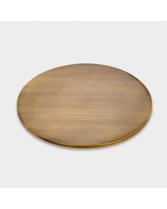 Brass Round Drinks Coaster in Antique Gold
