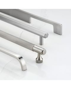 Brass Cabinet Door Handles in Silver