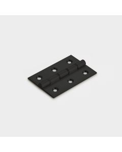 Brass Butt Hinge in Black - Double Bronze Washered - 76mm x 51mm