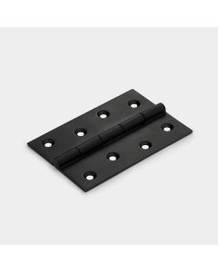 Brass Butt Hinge in Black - Double Bronze Washered - 100mm x 67mm