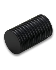 Fluted Cylinder Pulls in Black