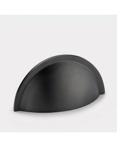 Brass Cup Handles in Gunmetal Grey