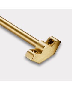 Brass Stair Carpet Runner Rods With No Finial in Gold - 900mm 
