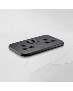 UK Socket (20A) Gold, Black & Silver