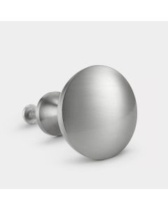 Brass Dome Door Knobs in Silver