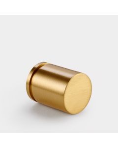 Brass Cylinder Pulls in Gold