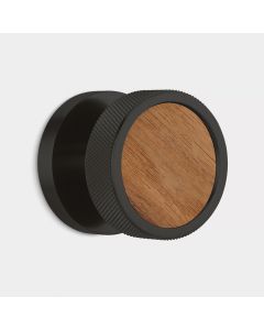 Knurled Wood Mortice Door Knobs