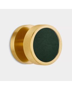Knurled Leather Mortice Door Knobs