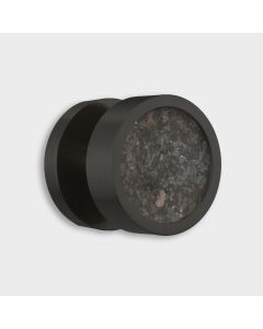 Brass & Black Terrazzo Mortice Door Knob in Black