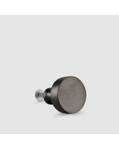 Round Door Knobs in Gunmetal Grey - Small