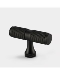 Brass Knurled T Bars in Black
