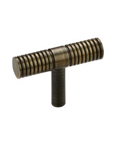 Fluted T Bars in Antique Gold