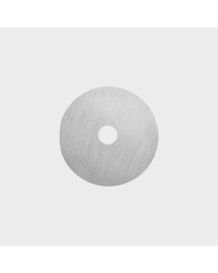 Brass Backplate - Silver  - Round