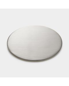 Brass Round Drinks Coaster in Silver