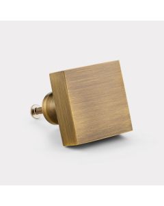 Antique Gold Brass Square Door Knobs
