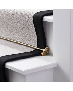 Brass Stair Carpet Runner Rods in Antique Gold - Made to Measure