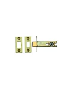 Brass Tubular Bathroom Deadbolt Latch in Satin Brass - 3"