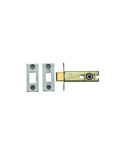 Brass Tubular Bathroom Deadbolt Latch in Satin Nickel - 3"